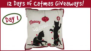 12 Days Of Catmas Day One Meowy Catmas Pillow